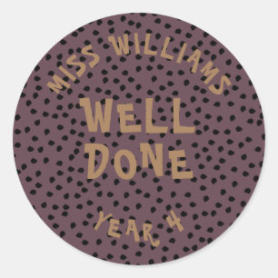 Gute Arbeit Lehrer Förderung Star Sticker