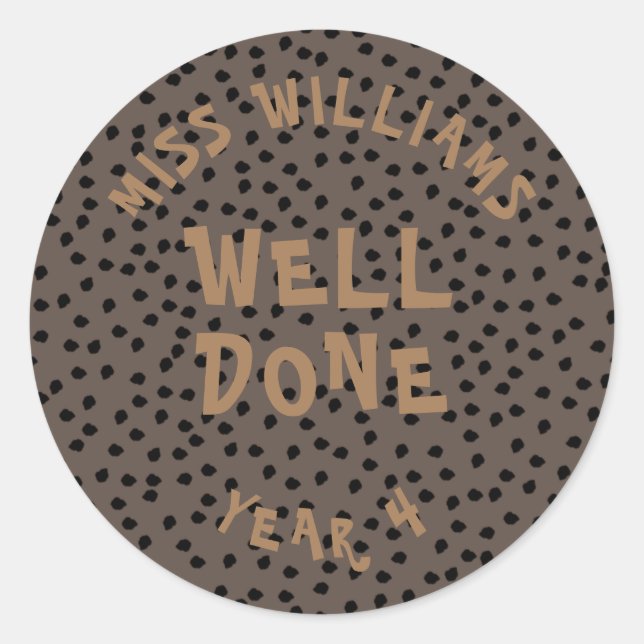 Gute Arbeit Lehrer Förderung Star Sticker (Vorderseite)