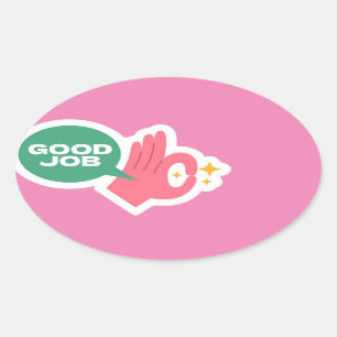 Gute Arbeit Oval Stickers