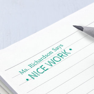 Gute Arbeit Personalisierte Lehrkräfte Permastempel