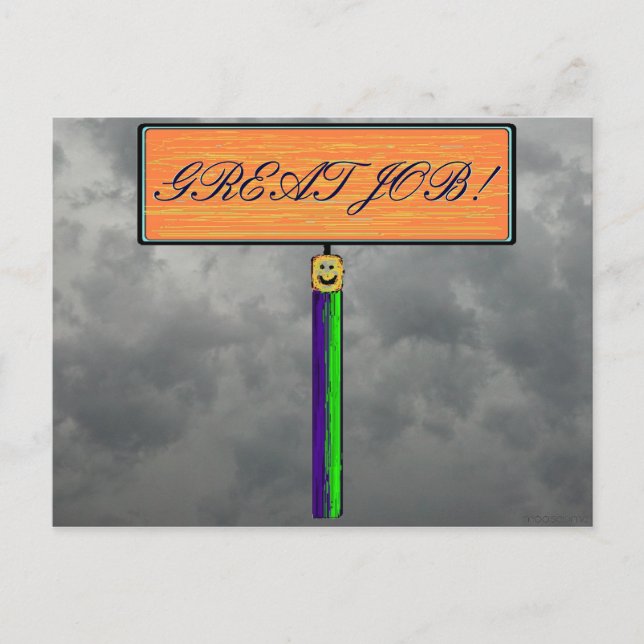 GUTE ARBEIT! Postkarte (Vorderseite)