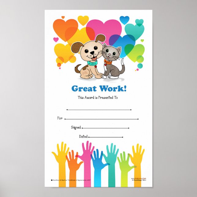 Gute Arbeit! (Wertungszeugnis Nr. 03) Poster (Vorne)