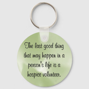 Gute Arbeiten des Pflegeheim-Freiwilligen Schlüsselanhänger