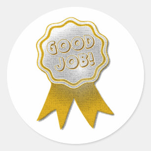 GUTE ARBEITSGOLD RIBBON STICKER