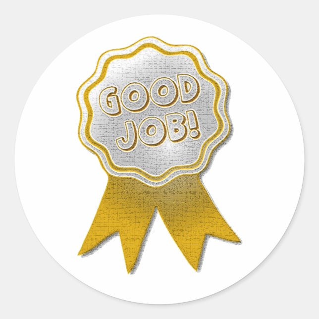 GUTE ARBEITSGOLD RIBBON STICKER (Vorderseite)