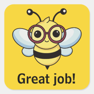 Gute Arbeitsplatzaufkleber Quadratischer Aufkleber