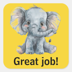 Gute Arbeitsplatzaufkleber Quadratischer Aufkleber