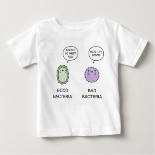 Gute Bakterien, schlechte Bakterien Baby T-shirt