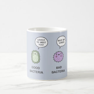Gute Bakterien, schlechte Bakterien Kaffeetasse