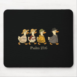 Güte Barmherzigkeit psalm 23_6 Gans christlicher G Mousepad
