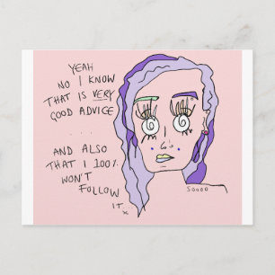 Gute Beratung   Postkarte  