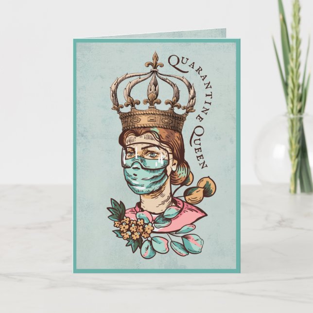 Gute Besserung | Förderung | Covid 19 Corona-Virus Karte (Vorderseite)