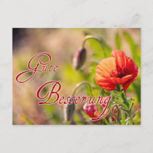 Gute Besserung für lieben Menschen! Postkarte
