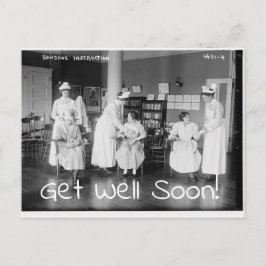 Gute Besserung Krankenpfleger Postkarte