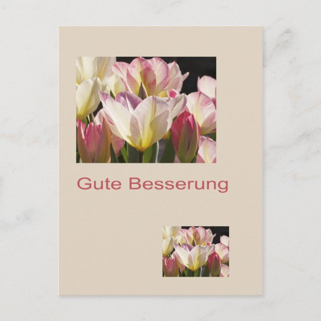 Gute Besserung Postkarte (Vorderseite)