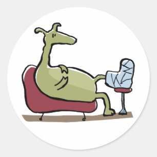 gute besserung runder aufkleber