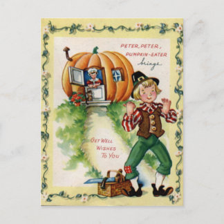 Gute Besserung Wünsche Vintage Postkarte
