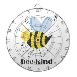 Gute Bienenprinzessin mit Krone und Slogan Bee Kin Dartscheibe