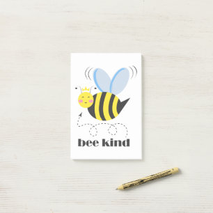 Gute Bienenprinzessin mit Krone und Slogan Bee Kin Post-it Klebezettel