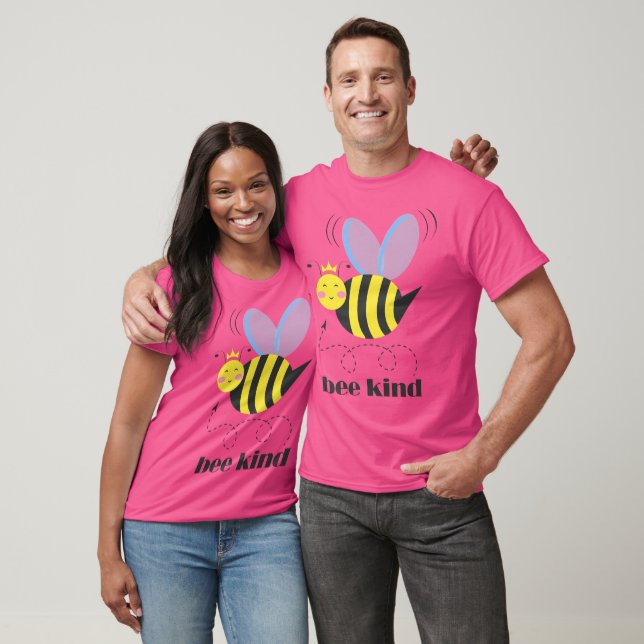 Gute Bienenprinzessin mit Krone und Slogan Bee Kin T-Shirt (Unisex)