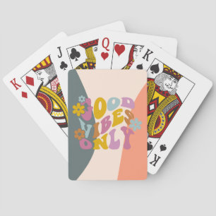 Gute Bilder nur Zitat Retro 60er Hippie Design Spielkarten