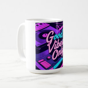 Gute Bilder - Retro 80er Neon Vintag Design Kaffeetasse