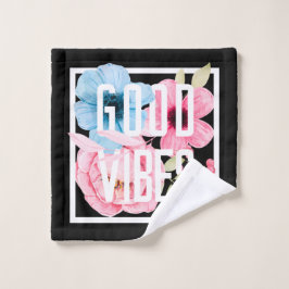 Gute Blume Blau und Rosa Waschlappen