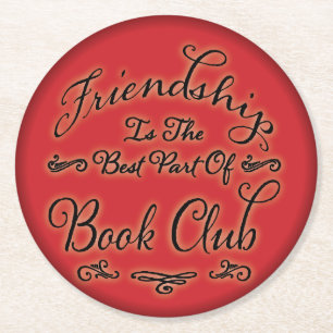 Gute Buchgemeinschaft-Freundschaft der Runder Pappuntersetzer