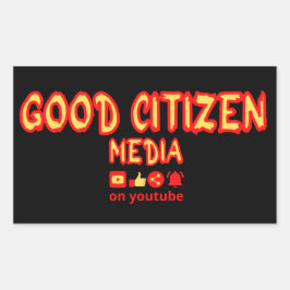 GUTE BÜRGERINNEN UND BÜRGER RECHTECKIGER AUFKLEBER