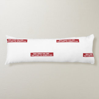 Gute Dinge brauchen Zeit Deshalb bin ich immer zu  Seitenschläferkissen