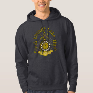 Gute Dinge brauchen Zeit Vintag inspirierendes Zit Hoodie