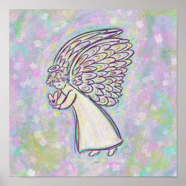 Gute Dinge Guardian Angel Art Print Poster (Vorne)