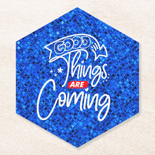 Gute Dinge kommen - 97489 Untersetzer (Vorderseite)