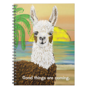 Gute Dinge kommen aus Mama Llama Notizblock