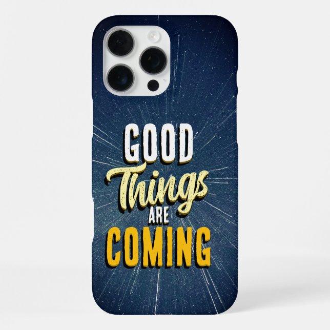 Gute Dinge kommen iPhone Hülle (Rückseite)