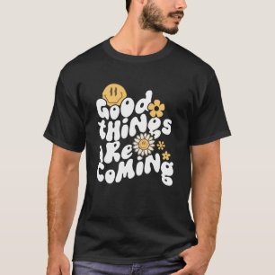 Gute Dinge kommen Niedliche Daisy Blume Retro Gr T-Shirt