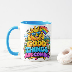 Gute Dinge Kommen Positives Vibes Kaffeetasse
