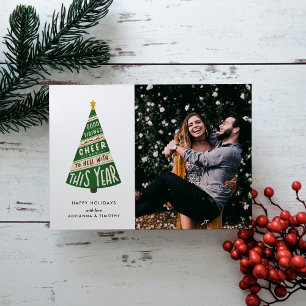 Gute Dinge und viel Glück und Hölle mit diesem Jah Feiertagskarte