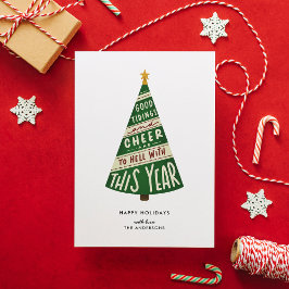 Gute Dinge und viel Glück und Hölle mit diesem Jah Feiertagskarte