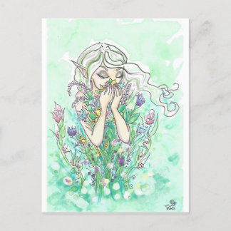 Gute Düfte Blume Blumenzauber Fairy Fantasy Kunstd Postkarte