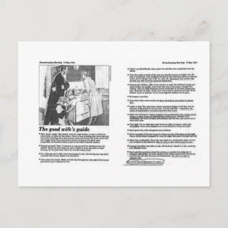 gute Ehefrau Postkarte