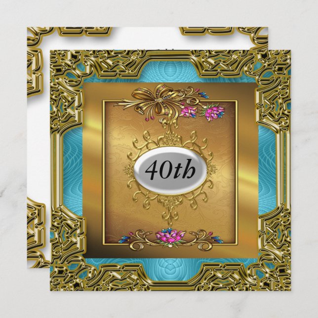 Gute Einladungen zur Geburtstagspartei (Vorne/Hinten)