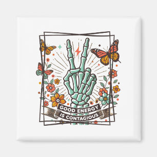 Gute Energie ist ansteckend, motivierend Stive Magnet