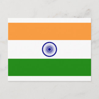 Gute Farbe Indische Flagge "Tiranga" Postkarte