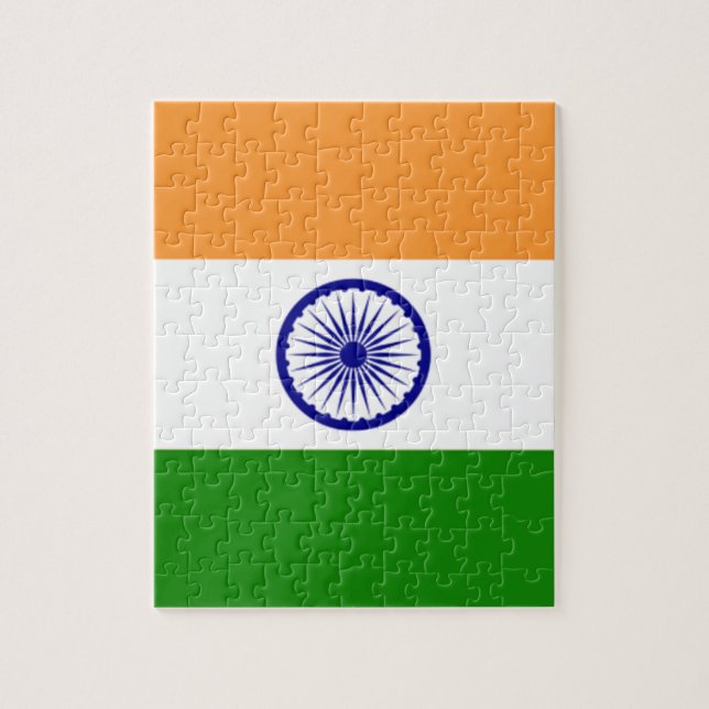 Gute Farbe Indische Flagge "Tiranga" Puzzle (Vertikal)