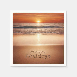 Gute Ferien am Strand Sand Serviette