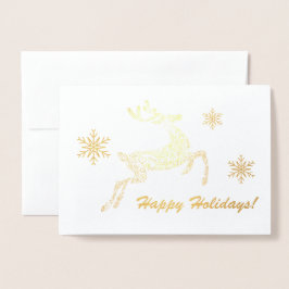 Gute Ferien! Benutzerdefinierte Meldung von Hirsch Folienkarte