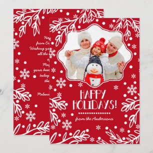 Gute Ferien. Custom Christmas Flat Foto Cards Feiertagskarte