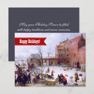 Gute Ferien. Fine Art Christmas Card Feiertagspostkarte