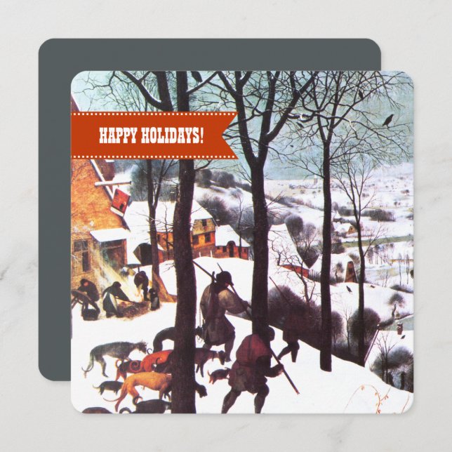 Gute Ferien. Fine Art Christmas Feiertagskarte (Vorne/Hinten)